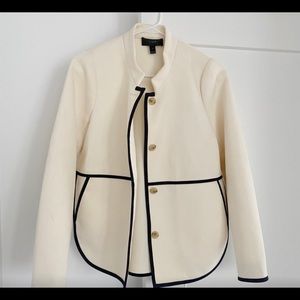JCrew Tipped Jacket in Twill